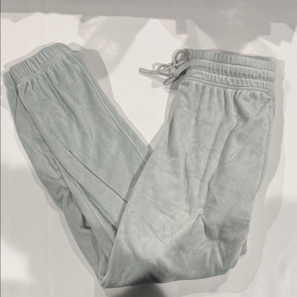 Mono B velvet sage Joggers. Size small. - Picture 1 of 3